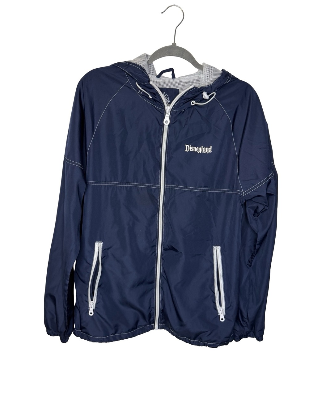 ✨ Disney Parks Disneyland Resort Navy Hooded Windbreaker‎ Jacket Size Small 🏰✨